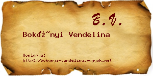 Bokányi Vendelina névjegykártya